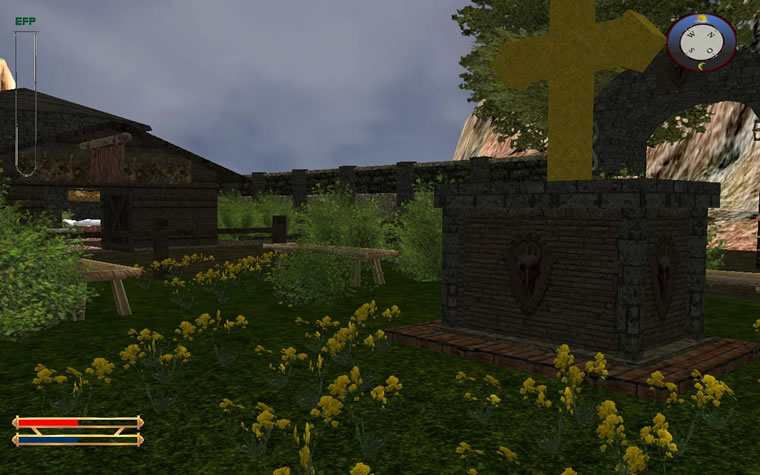 Exploring a medieval village